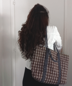 Brown Bucket Tote Bag